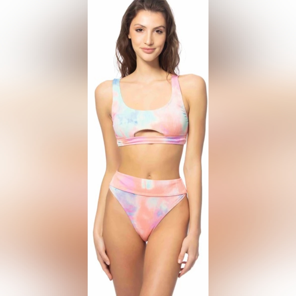 TIE DYED CUT-OUT BIKINI